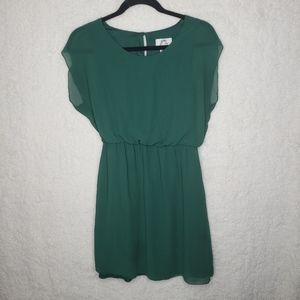 Sweet Storm | Green Blouson Dress sz m
